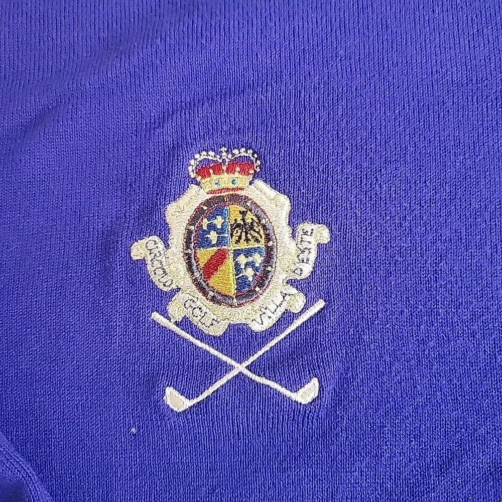 Polo Gofl Ralph Lauren‎ Embroidered Emblem Size Large Blue